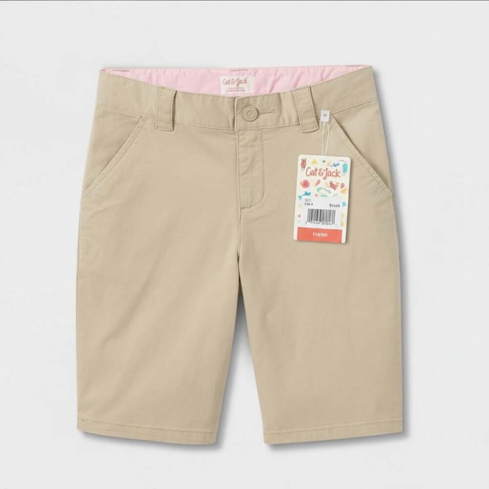 Kid’s Uniform Chino Shorts - Cat & Jack™ Khaki —Size 18